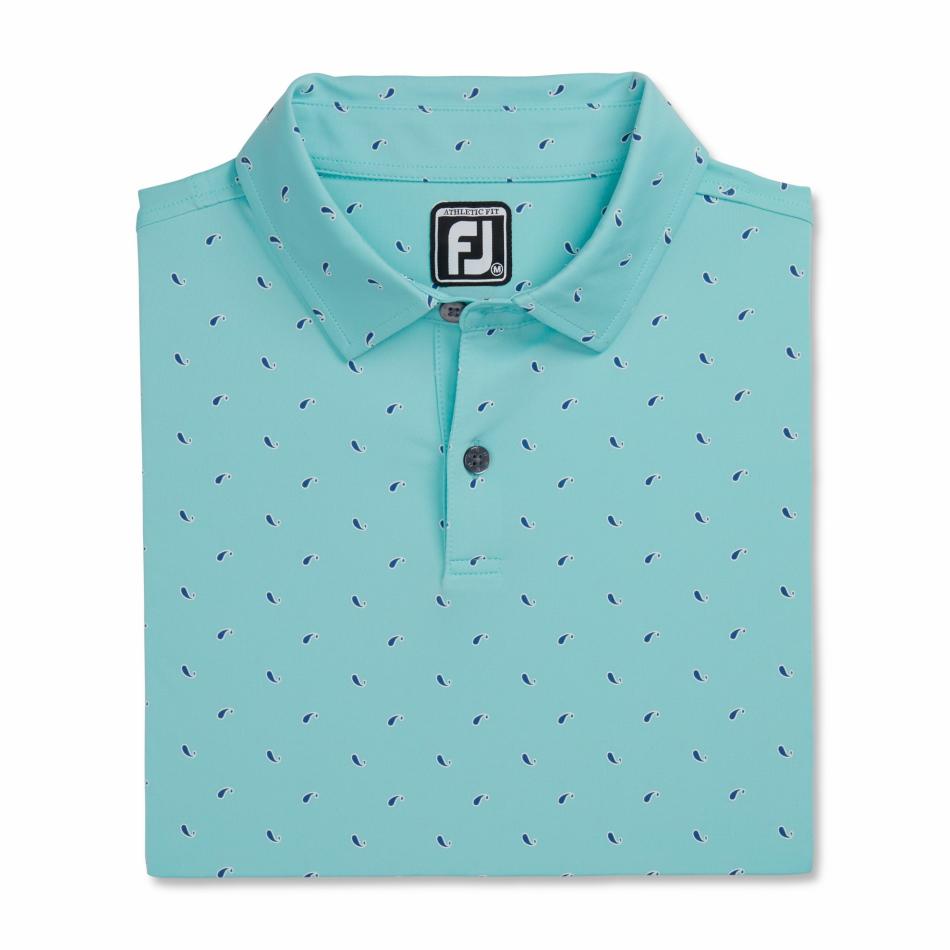 FootJoy Shirts | Men Athletic Fit Paisley Lisle