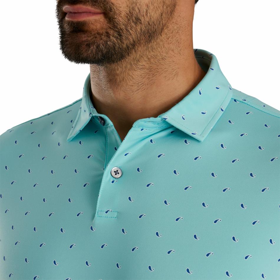 FootJoy Shirts | Men Athletic Fit Paisley Lisle