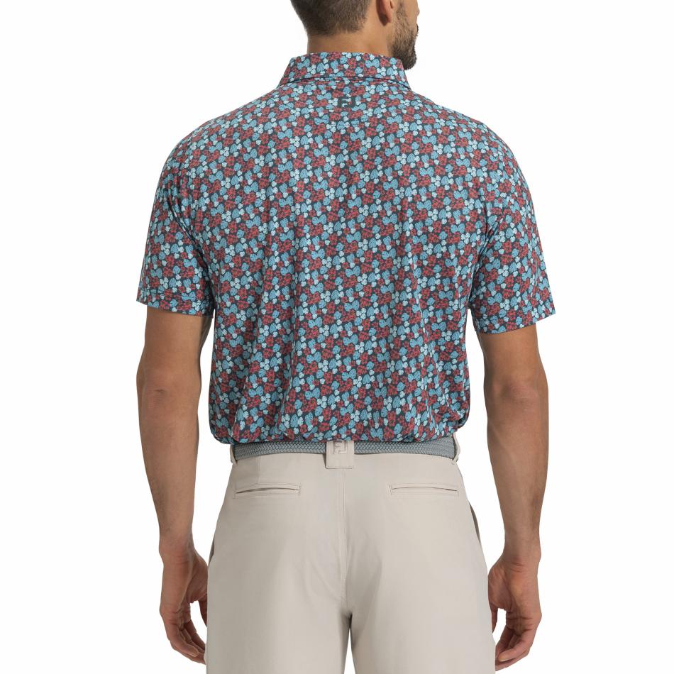 FootJoy Shirts | Men Hawaiian Floral Lisle