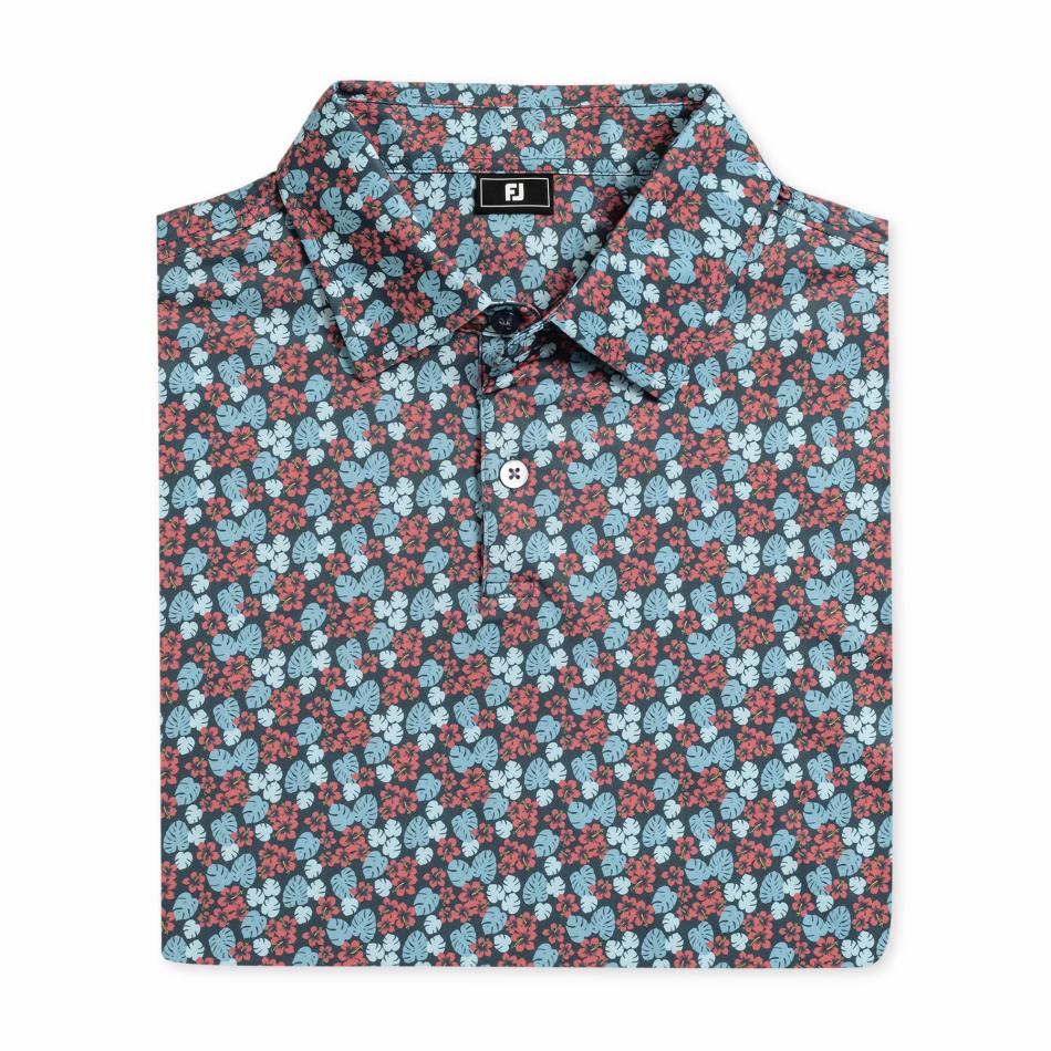 FootJoy Shirts | Men Hawaiian Floral Lisle