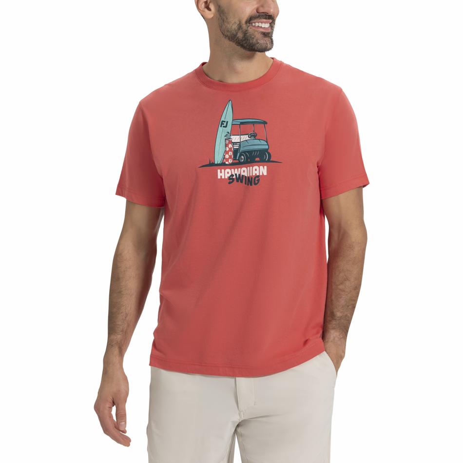 FootJoy Shirts | Men Hawaiian Swing Graphic Tee