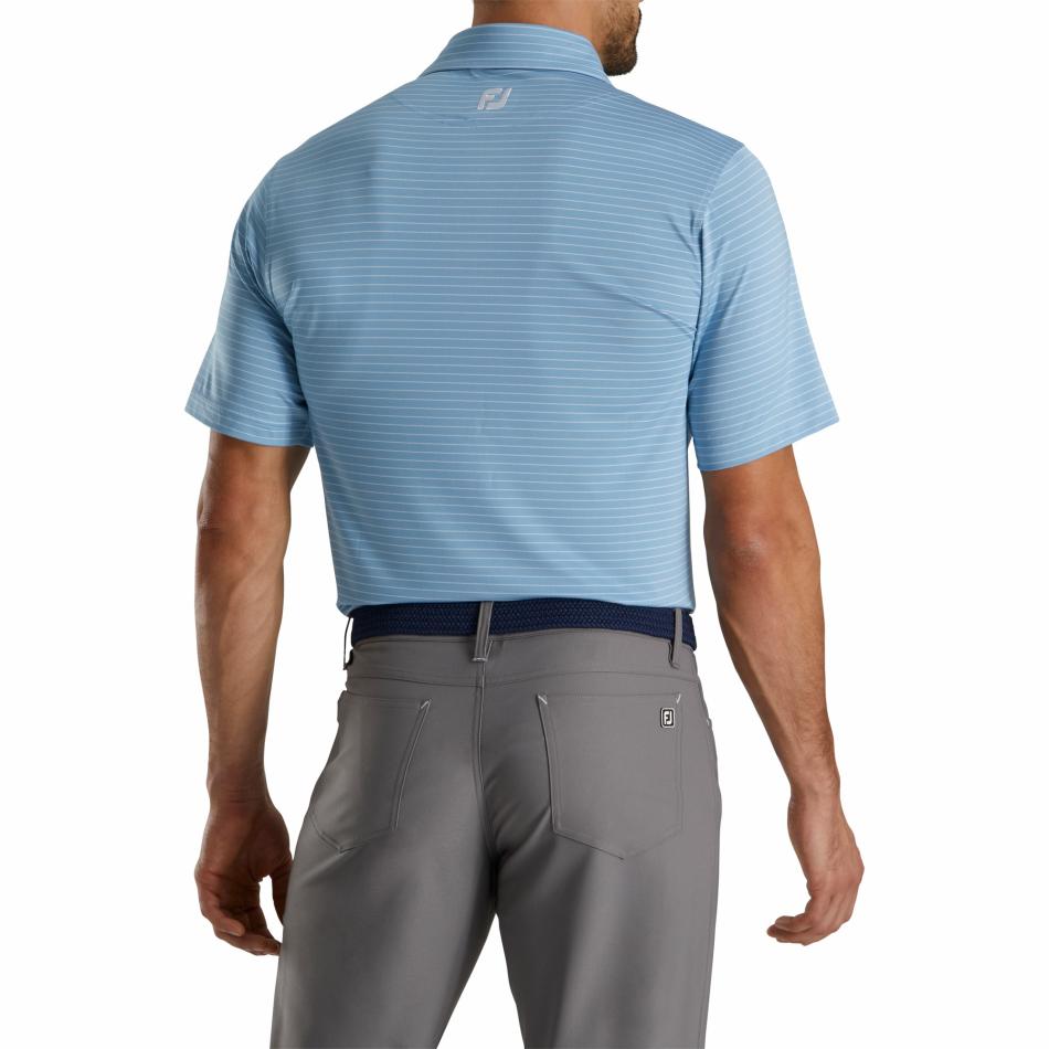 FootJoy Shirts | Men Pencil Stripe Lisle