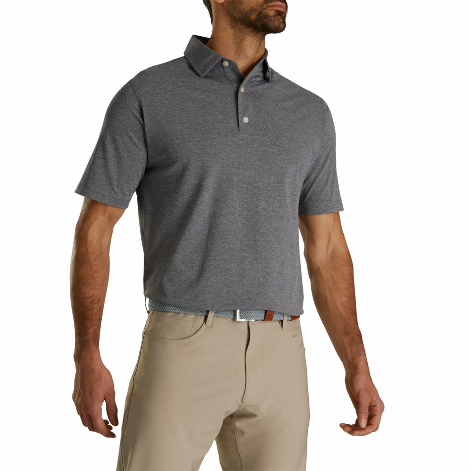 FootJoy Shirts | Men Performance Stretch Pique Solid Self Collar