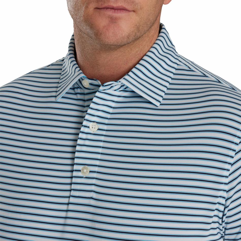 FootJoy Shirts | Men Pinstripe Lisle
