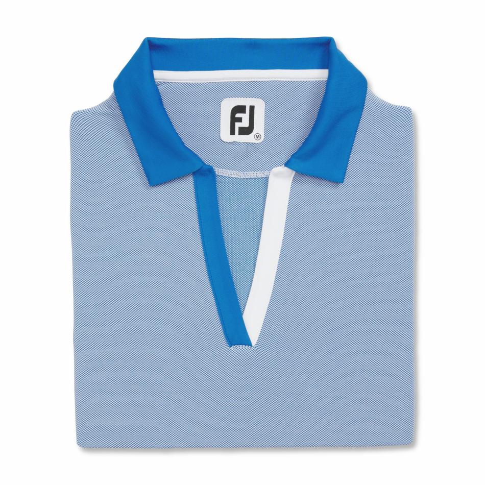 FootJoy Shirts | Women Birdseye Open Placket Short Sleeve Women