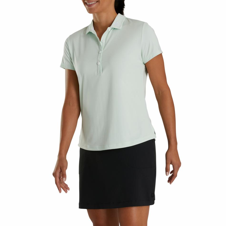 FootJoy Shirts | Women Solid Lisle - FJ Tour Logo Women