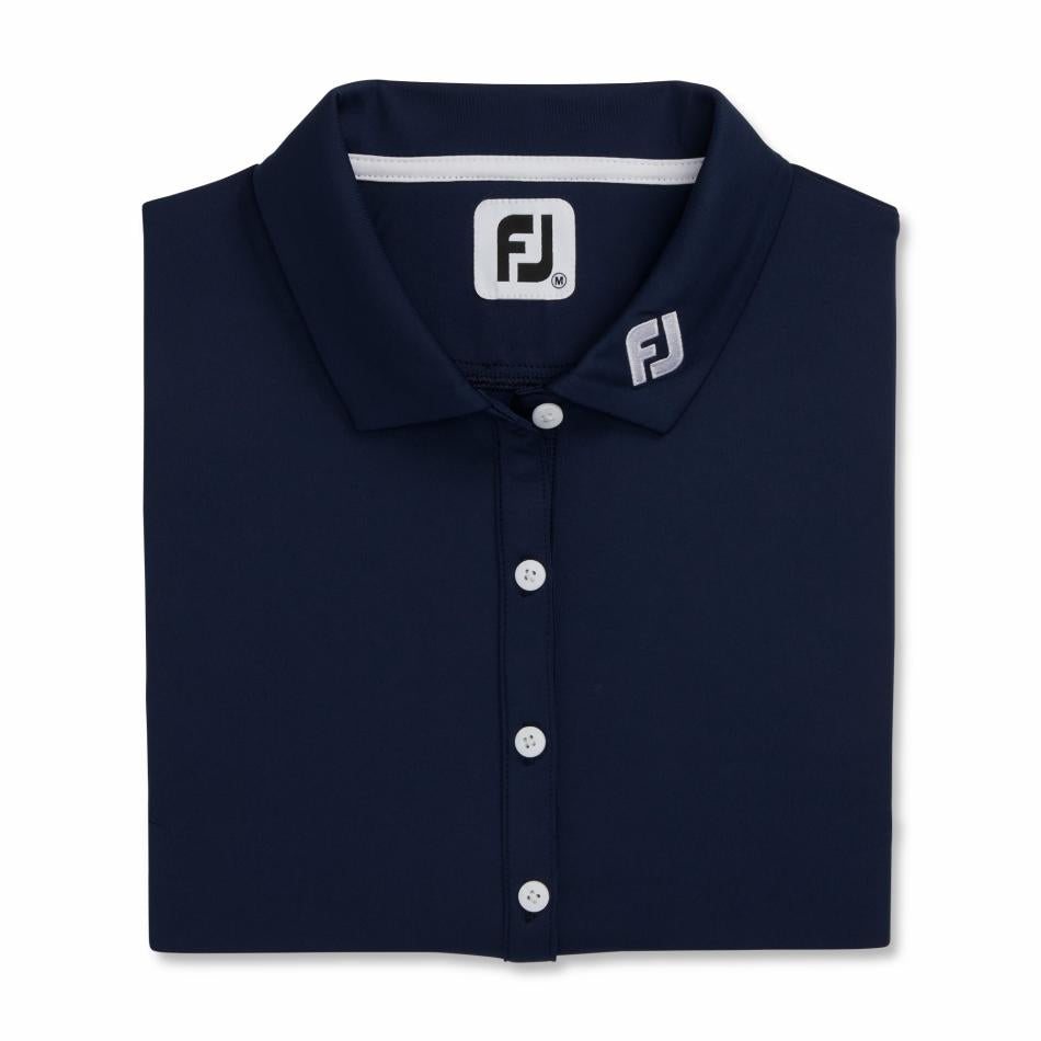 FootJoy Shirts | Women Solid Lisle Sleeveless Women - FJ Tour Collar